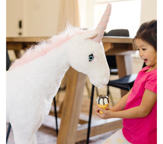 Melissa & Doug Giant Unicorn - Lifelike Stuffed Animal (over 2 feet tall)- brand new
