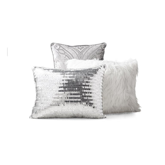 Mainstays Cougar 7-Piece Grey Abstract Woven Comforter Set, Full/Queen**New**