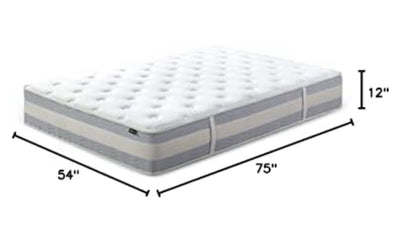 ZINUS 12 Inch Green Tea Cooling Gel Memory Foam Hybrid Mattress / Pocket Innersprings for Motion Isolation / Edge Support, Full!! NEW IN BOX!!