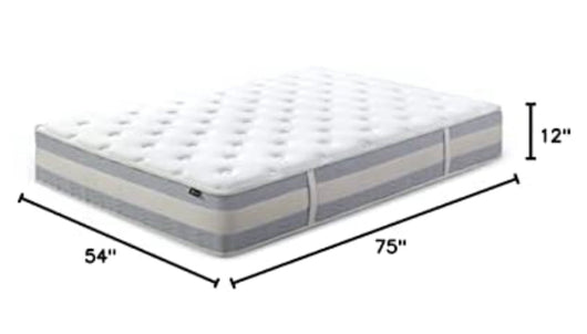 ZINUS 12 Inch Green Tea Cooling Gel Memory Foam Hybrid Mattress / Pocket Innersprings for Motion Isolation / Edge Support, Full!! NEW IN BOX!!