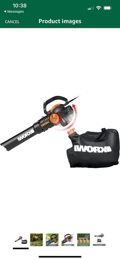 WORX 12 Amp TRIVAC 3-in-1 Electric Leaf Blower/Mulcher/Yard Vacuum- NEW IN BOX!!!!
