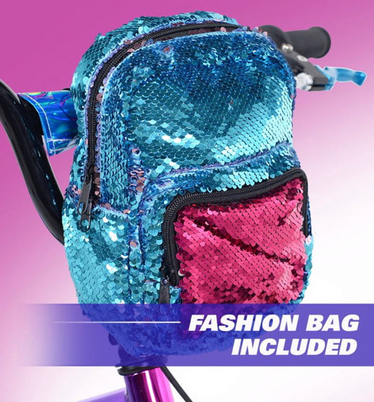 Genesis 18 In. Illusion Girl's Bike, Blue/Purple- NEW AND ASSEMBLED!!!!