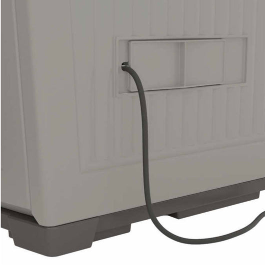 Suncast Oasis 130 Gallon Lockable Cabinet!! NEW AND ASSEMBLED!!