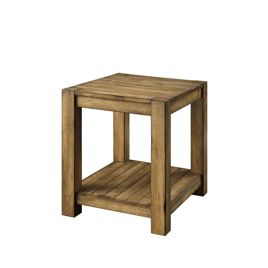 Better Homes & Gardens Bryant Solid Wood End Table, Rustic Maple Brown Finish**New In box**