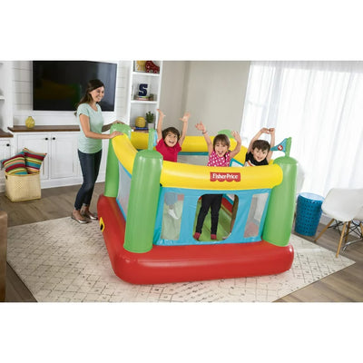FISHER PRICE 69'' X 68'' X 53'' BOUNCESATIONAL BOUNCER WITH BUILT-IN PUMP**Used very few times**