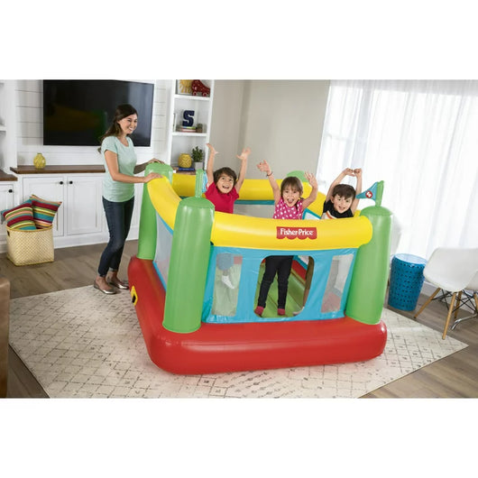 FISHER PRICE 69'' X 68'' X 53'' BOUNCESATIONAL BOUNCER WITH BUILT-IN PUMP**Used very few times**