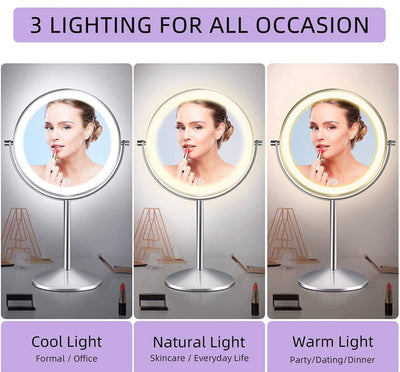 LOVESPEJO Lighted Makeup Mirror with Magnification- NEW IN BOX!!!