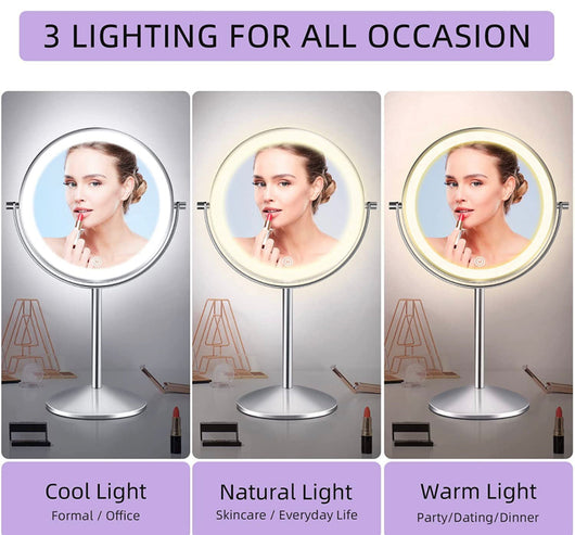 LOVESPEJO Lighted Makeup Mirror with Magnification- NEW IN BOX!!!