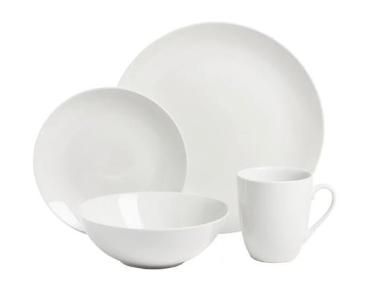 Ten Strawberry Street Simply White Coupe 16-Piece Ceramic Dinnerware Set- NEW IN BOX!!!!