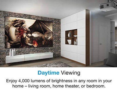 Optoma Bright, True 4K UHD Gaming Projector, 4000 Lumens, 4.2ms Response Time at 1080p with Enhanced Gaming Mode, Lowest Input Lag on 4K Projector(60hz Rr) ,240Hz Refresh Rate (1080P) HDR10 & HLG!! NEW IN BOX, MISSING REMOTE(CAN CHEAPLY BE REPLACED)!!
