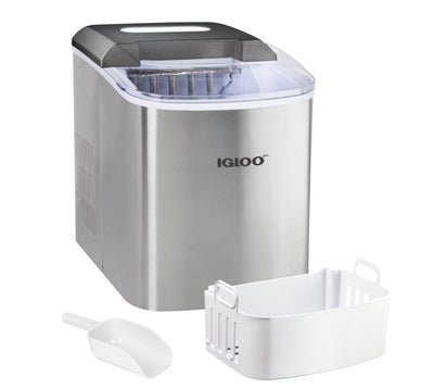 Igloo IGLICEB33BK 33-Pound Automatic Portable Countertop Ice Maker Machine, Black- Lightly Used, Very Clean!!!