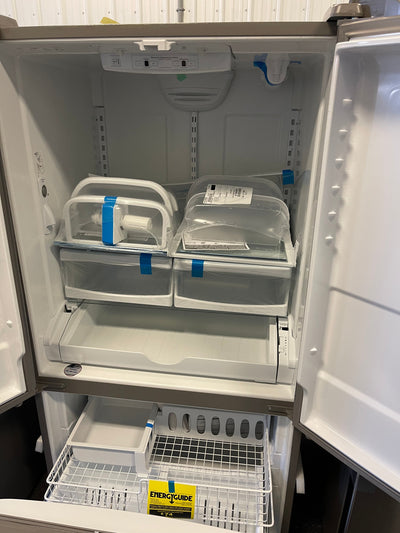 Whirlpool  25.2-cu ft French Door Refrigerator with Ice Maker (Fingerprint Resistant Stainless Steel) ENERGY STAR- new - scratch and dent unit