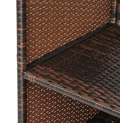 Rectangular Rattan 55 in. H Outdoor Bar Table with Cup Holders- NEW IN BOX!!!