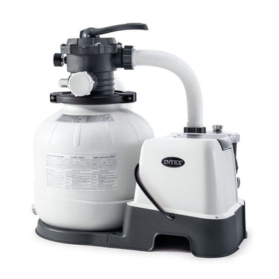 Intex Krystal Clear Sand Filter & Saltwater System 2,100 GPH Combo Filter Pump CG-26675EG, 110-120V with GFCI**New in Box**