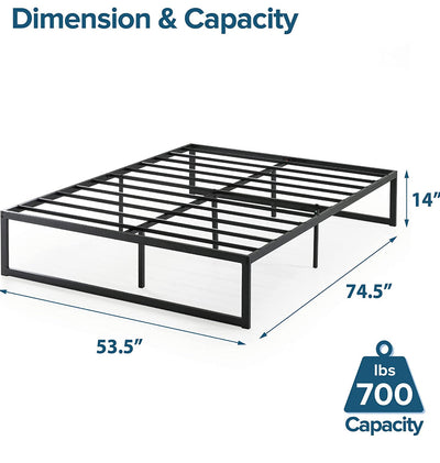 ZINUS Abel Metal Platform Bed Frame / Easy Assembly, Full**New in box**
