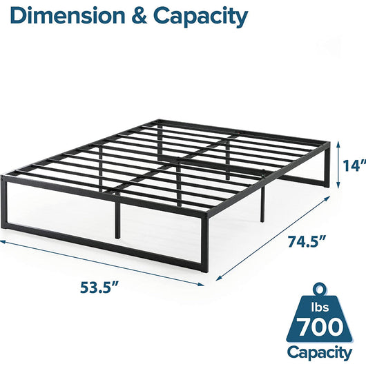 ZINUS Abel Metal Platform Bed Frame / Easy Assembly, Full**New in box**