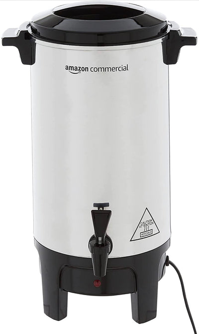 AmazonCommercial Coffee Urn - Aluminum, 40 Cups/6 Liters- NEW IN BOX!!!