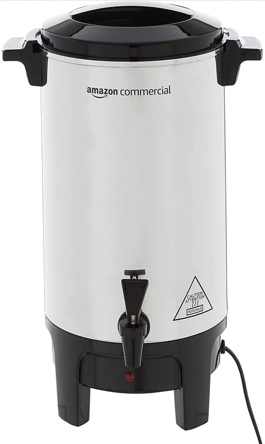 AmazonCommercial Coffee Urn - Aluminum, 40 Cups/6 Liters- NEW IN BOX!!!