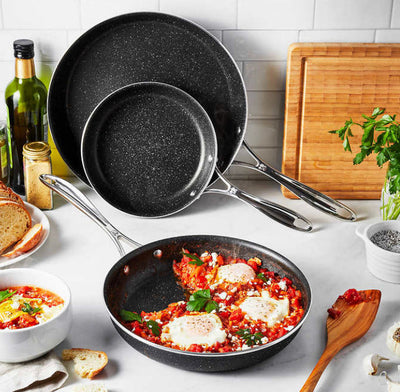 Henckels Capri Notte Granitium 3-piece Fry Pan Set- NEW IN BOX!!!
