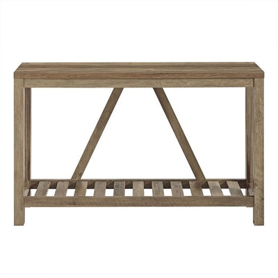 Walker Edison 52" Classic Traditional Wood Media TV Stand Console - Rustic Oak**New in box**