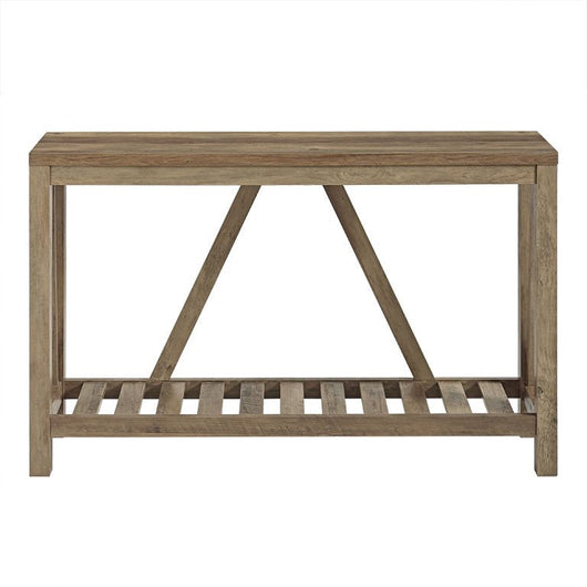 Walker Edison 52" Classic Traditional Wood Media TV Stand Console - Rustic Oak**New in box**