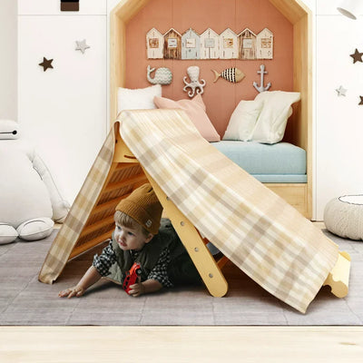 Banasuper Pikler Triangle Foldable Wooden Climbing Triangle Ladder with Ramp for Sliding Climbing Indoor Home Climber for Toddlers Children!  -Brand new in the box