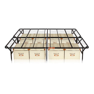 Mainstays 14" High Profile Foldable Steel Full Platform Bed Frame, Black**New in Box**