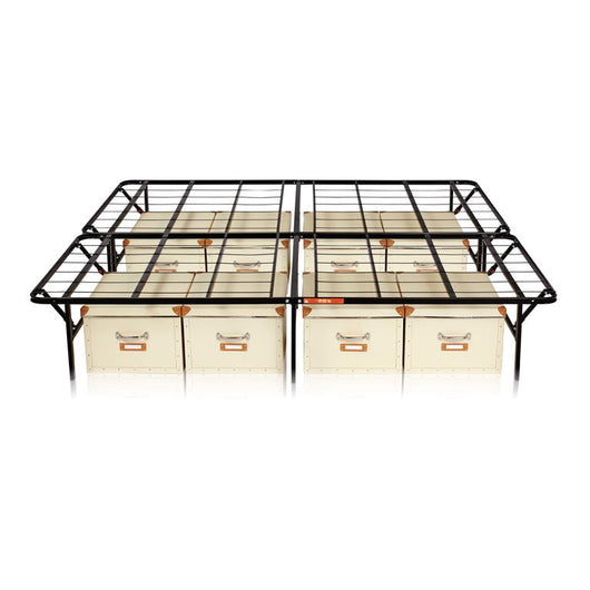 Mainstays 14" High Profile Foldable Steel Full Platform Bed Frame, Black**New in Box**