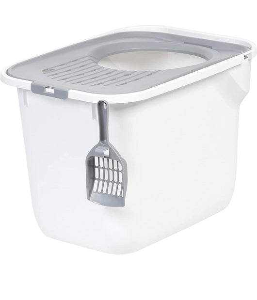 IRIS USA Top Entry Cat Litter Box with Cat Litter Scoop- NEW!