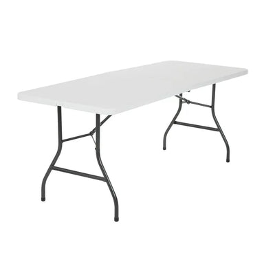 Cosco 6 Foot Centerfold Folding Table, White!!**New**
