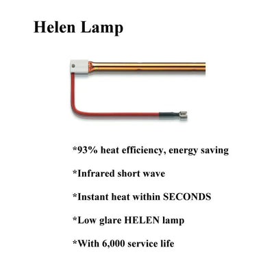 KAPAS 1500W Indoor/Outdoor Halogen Infrared Electric Space Heater, Wall Mounted, Remote Control!  -Brand new in the box