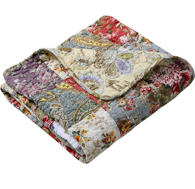 Greenland Home Blooming Prairie Throw Blanket, Full, Multi- NEW IN BAG!!!