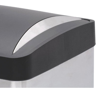 Step N' Sort 2 Compartment Kitchen Garbage Can & Recycling Bin, Silver, 16 gal- NEW OUT OF BOX!!!