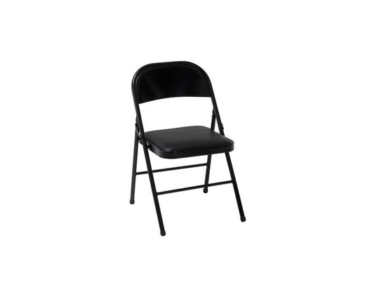 Mainstays Vinyl Folding Chair (4 Pack), Black- NEW IN BOX!!!
