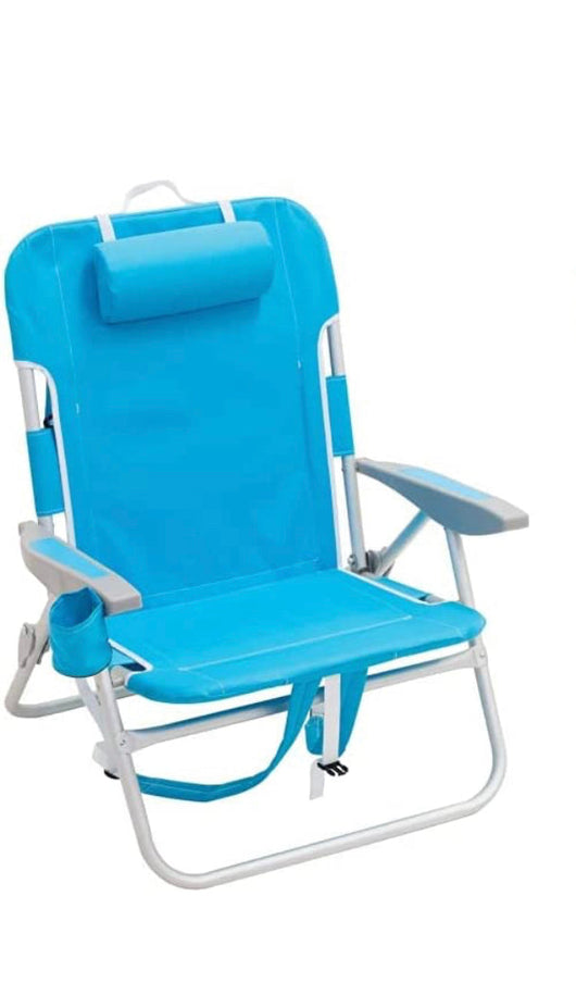 RIO BEACH Big Boy 4-Position 13" High Seat Backpack Beach or Camping Folding Chair- NEW OUT OF BOX!!!