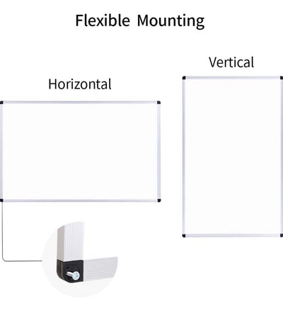 VIZ-PRO Magnetic Dry Erase Board, 36 X 24 Inches, Silver Aluminium Frame**New**