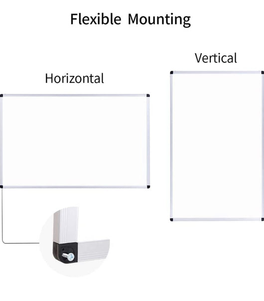 VIZ-PRO Magnetic Dry Erase Board, 36 X 24 Inches, Silver Aluminium Frame**New**