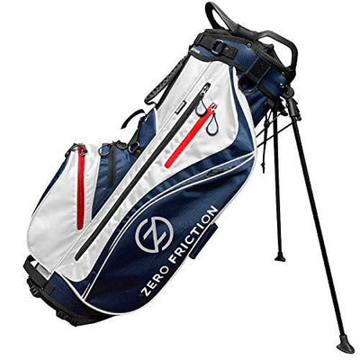 Zero Friction Navy Golf Stand Bag, Bonus 40 In. Golf Towel and Men's Universal-Fit Glove Included**New**