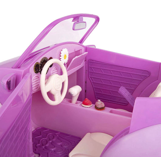 Glitter Girls – Purple Convertible Car & 14-inch Poseable Doll Candice- NEW IN BOX!!!