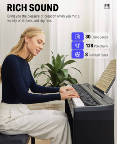 Donner DEP-10 - Digital piano with stand!  -Brand new in the box or assembled
