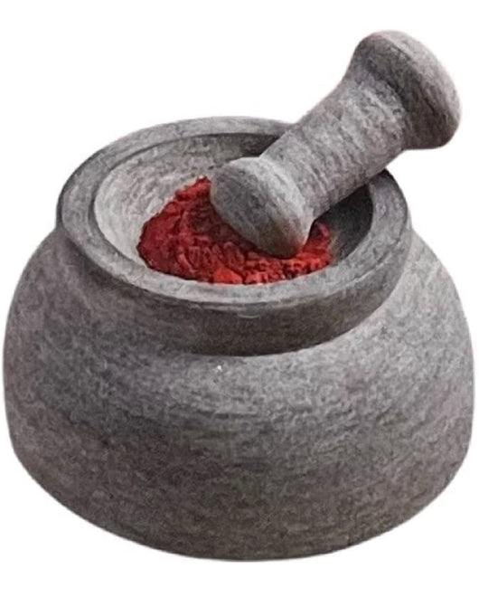 Casa Maria Natural Stone 8.5 IN Double Sided Mortar and Pestle- NEW IN BOX!!!