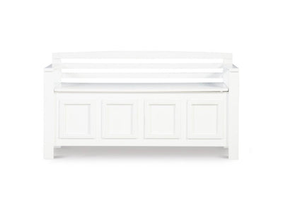 Linon Laredo Storage Bench, White- NEW IN BOX!!!