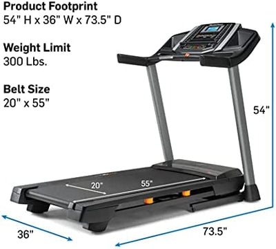 NordicTrack T Series Treadmills!  -Brand new and Assembled but has crack plastic from shipping, we cover open spaces with tape - Works perfectly!