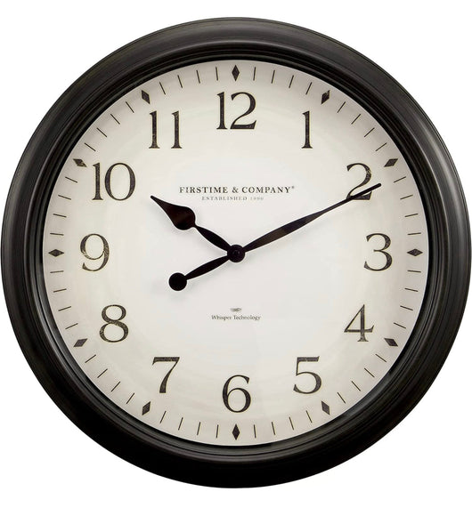 FirsTime & Co.® Avery Whisper Wall Clock, American Crafted, Oil Rubbed Bronze, 20 x 2 x 20- NEW OUT OF BOX!!!