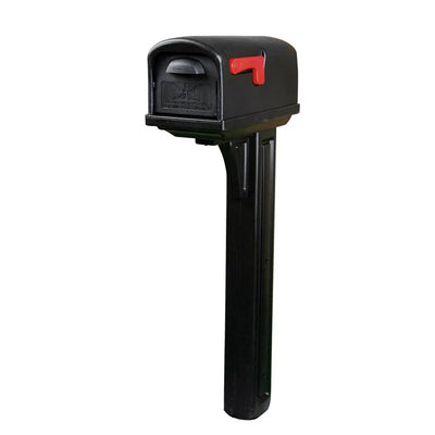 Gibraltar Mailboxes Gibraltar MailboxesClassic All-in-One, Medium, Plastic, Mailbox and Post Combo, Black**New in box**