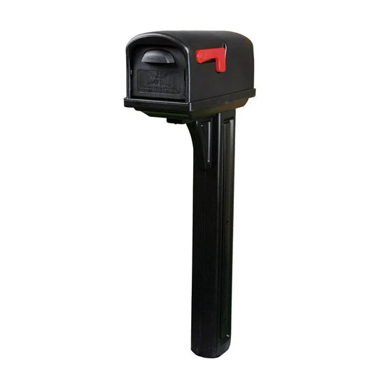 Gibraltar Mailboxes Gibraltar MailboxesClassic All-in-One, Medium, Plastic, Mailbox and Post Combo, Black**New in box**