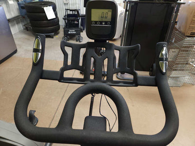 Magnetic Resistance Stationary Exercise Bike with LCD monitor (new and assembled with small scratch- photos shown)