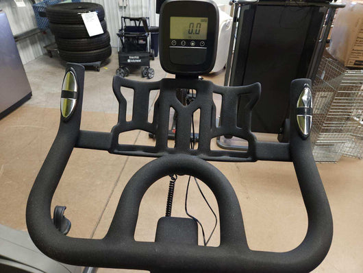 Magnetic Resistance Stationary Exercise Bike with LCD monitor (new and assembled with small scratch- photos shown)