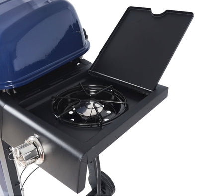 RevoAce 3-Burner LP Gas Grill with Side Burner, Blue Sapphire!! NEW IN BOX!!