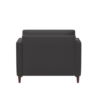 Lifestyle Solutions Lexington Armchair, 39.8" W x 31.1" D x 33.5" H, Heather Grey**New and assembled,dent from shipping**